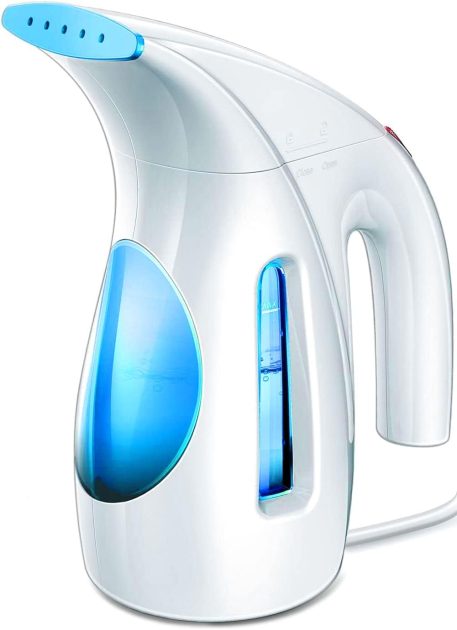 Hilife Steamer for Clothes, Portable Handheld Design, 240ml Big Capacity, 700W, Strong Penetrating Steam, Removes Wrinkle, for Home, Office and Travel(ONLY FOR 120V) (Blue)