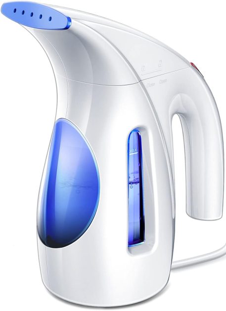 Hilife Steamer for Clothes, Portable Handheld Design, 240ml Big Capacity, 700W, Strong Penetrating Steam, Removes Wrinkle, for Home, Office and Travel(ONLY FOR 120V) (Blue)